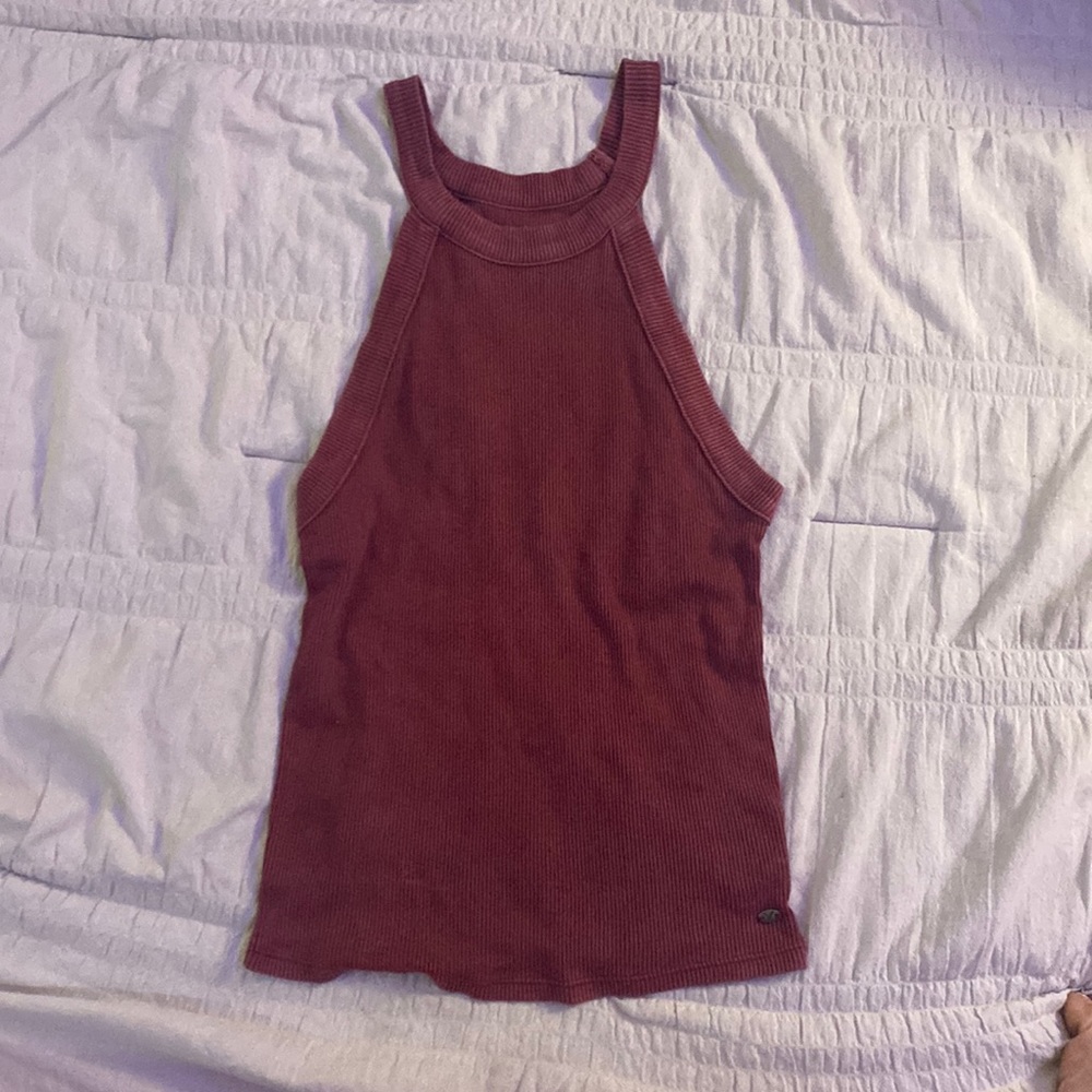 Burgundy tank top